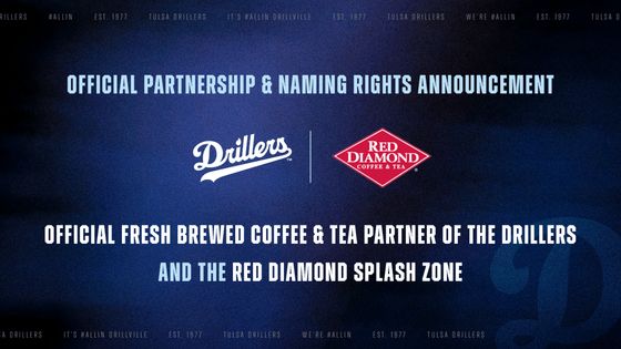 Tulsa Drillers and Red Diamond Announce Partnership